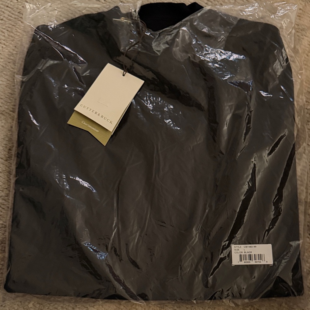 Cutter & Buck Men's Classic Black Windbreaker